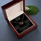 To My Beautiful Wife | Love Your Husband - Double Heart Necklace