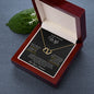 To My Beautiful Wife | Love Your Husband - Double Heart Necklace