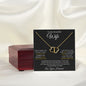 To My Beautiful Wife | Love Your Husband - Double Heart Necklace