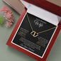To My Beautiful Wife | Love Your Husband - Double Heart Necklace